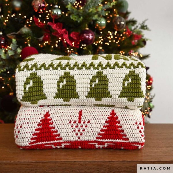 KIT CAL MERRY BLANKET Manta Navideña a Crochet Mosaico - Imagen 5